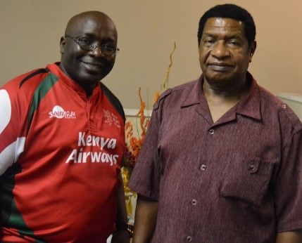 Wyclif Chakua and Bishop Donald Mwawasi
