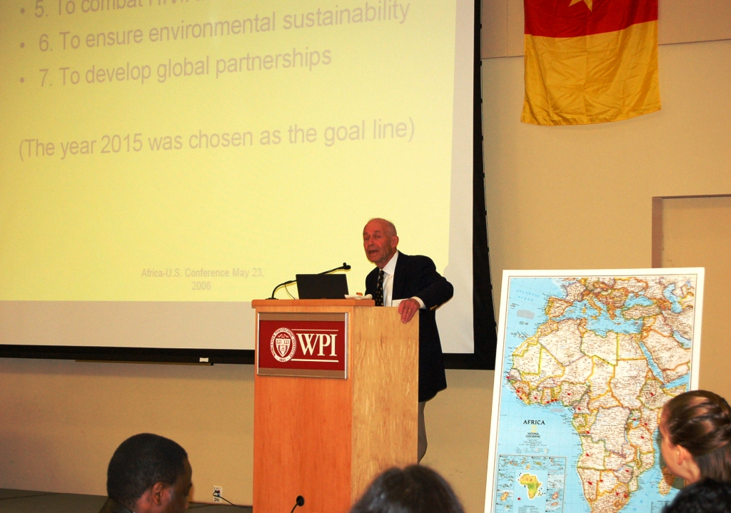 Professor Gerstenfeld at the 2006 WPI U.S. Africa Conference