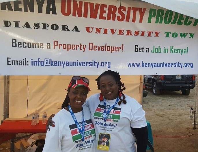 Bui and Njeri at KUP Booth Las Vegas
